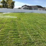 Photo of new sod installation completed by S&S Sprinklers and Vinyl Fencing and Vinyl Fencing