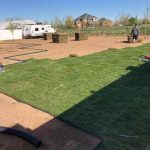 Photo of new sod installation completed by S&S Sprinklers and Vinyl Fencing and Vinyl Fencing