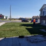 Photo of new sod installation completed by S&S Sprinklers and Vinyl Fencing and Vinyl Fencing