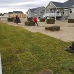 Photo of new sod installation completed by S&S Sprinklers and Vinyl Fencing and Vinyl Fencing