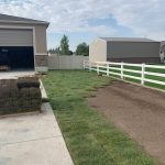 Photo of new sod installation completed by S&S Sprinklers and Vinyl Fencing and Vinyl Fencing
