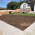 Photo of new sod installation completed by S&S Sprinklers and Vinyl Fencing and Vinyl Fencing